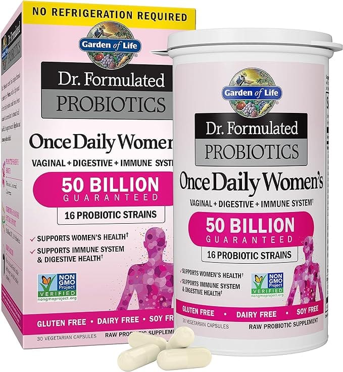 Garden of Life, Dr. Formulated Women's Probiotics Once Daily, 16 Strains, 50 Billion, 30 Capsules